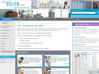 Aperçu visuel du site http://www.guide-de-la-porte.com
