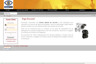 Aperçu visuel du site http://www.securicam.fr