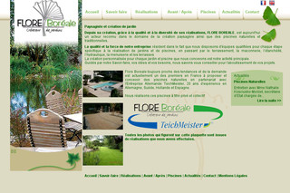 Aperçu visuel du site http://www.floreboreale.fr