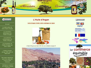 Aperçu visuel du site http://www.huileargan.fr