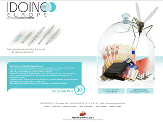 Aperçu visuel du site http://www.idoineurope.com