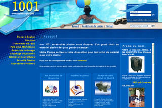 Aperçu visuel du site http://www.1001-accessoires-piscine.com