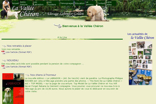 Aperçu visuel du site http://www.vallee-cheron.com