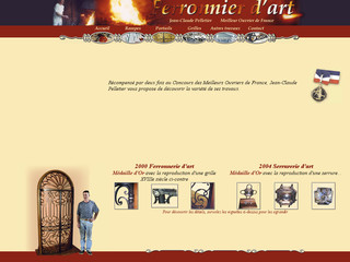 Aperçu visuel du site http://www.ferronnier-art.fr