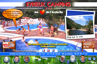 Aperçu visuel du site http://www.eyrieuxcamping.com