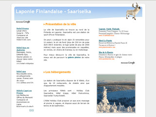 Aperçu visuel du site http://saariselka.vagabondage.fr