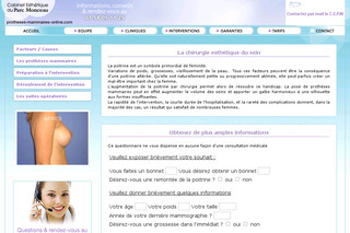 Aperçu visuel du site http://www.protheses-mammaires-online.com