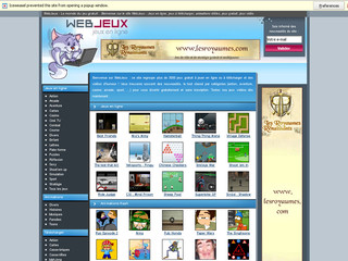 Aperçu visuel du site http://www.webjeux.com