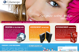 Aperçu visuel du site http://www.cyberscope.fr