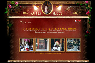 Aperçu visuel du site http://www.hotelvillatoscane.fr