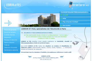 Aperçu visuel du site http://www.lebrun-fils.fr