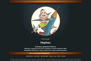 Aperçu visuel du site http://www.hephez.net