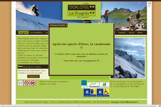 Aperçu visuel du site http://www.hotel-leprogres-dorlotel.com