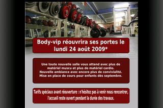 Aperçu visuel du site http://www.body-vip.fr
