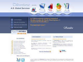 Aperçu visuel du site http://www.as-globalservices.com