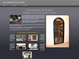 Aperçu visuel du site http://www.ferronneriedelabrie.com