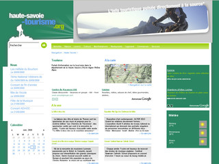 Aperçu visuel du site http://www.haute-savoie-tourisme.org