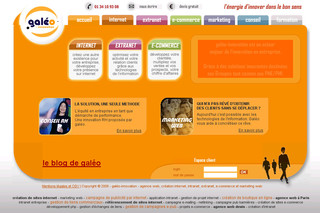 Agence web galéo-innovation : Création de sites Internet, intranet, e-commerce et marketing web