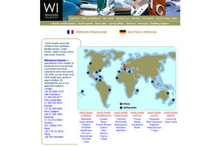 Aperçu visuel du site http://www.worldwide-yacht-charter.com/index-fr.php