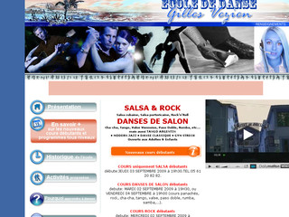 Aperçu visuel du site http://www.cours-danse-et-salsa-toulouse.com