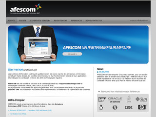 Aperçu visuel du site http://www.afescom.com