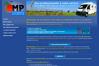 Aperçu visuel du site http://www.mp-automobiles.com