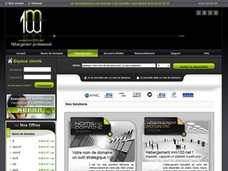 Mm100.net - Hébergement de sites Internet