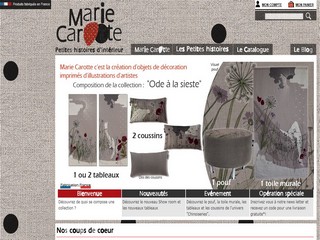 Marie Carotte - Les Tableaux, les coussins, les toiles murales, et les poufs - Marie-carotte.fr