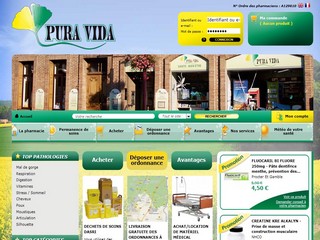 Aperçu visuel du site http://www.pura-vida.fr