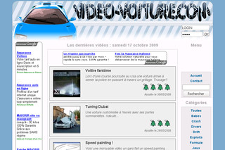 Aperçu visuel du site http://www.video-voiture.com