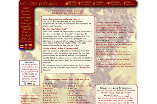 Aperçu visuel du site http://www.vins-fr.com