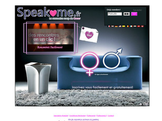 Aperçu visuel du site http://speakme.org
