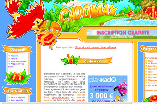 Aperçu visuel du site http://www.cadomax.com