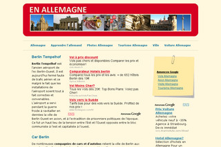 Aperçu visuel du site http://www.en-allemagne.com