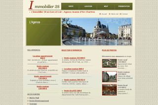 Aperçu visuel du site http://www.immobilier-28.fr