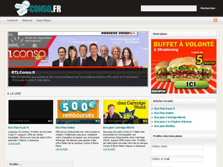 Aperçu visuel du site http://www.conso.fr