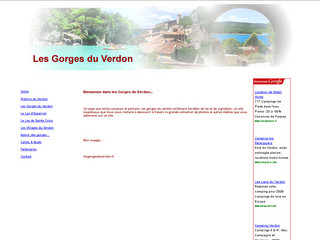 Aperçu visuel du site http://www.lesgorgesduverdon.fr
