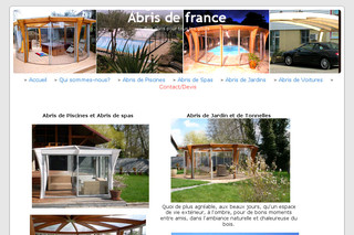 Aperçu visuel du site http://www.abris-de-france.com