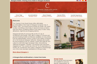 Aperçu visuel du site http://www.glasgow-guesthouse.net/fr/indexfr.htm