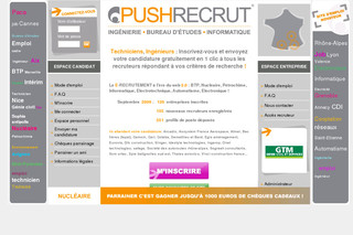 Aperçu visuel du site http://www.pushrecrut.com