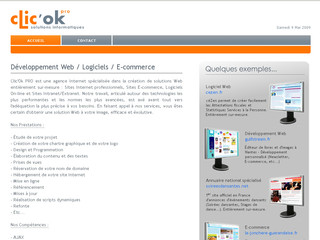 Aperçu visuel du site http://www.clicok-pro.fr