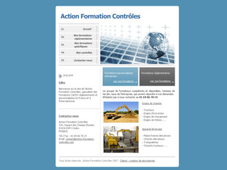Aperçu visuel du site http://action-formation-controles.com