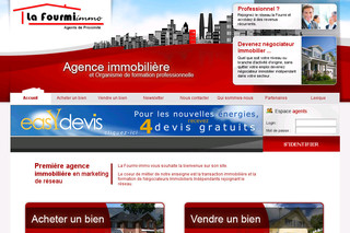 Aperçu visuel du site http://www.lafourmi-immo.fr