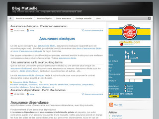 Aperçu visuel du site http://www.blog-mutuelle.com