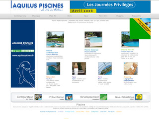 Aperçu visuel du site http://www.aquilus-piscine.com