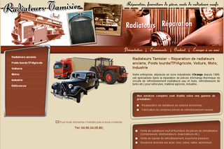 Aperçu visuel du site http://www.radiateurs-tamisier.com