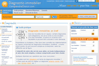 Aperçu visuel du site http://diagnostic-immobilier.comprendrechoisir.com
