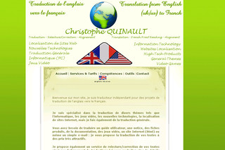 Aperçu visuel du site http://www.quinault-traduction.com