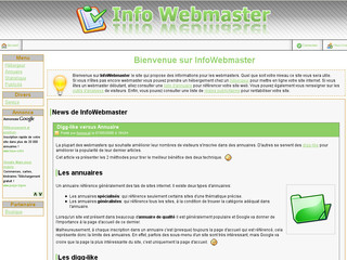 Aperçu visuel du site http://www.infowebmaster.fr