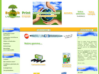 Ecologik print : L'impression eco-responsable, fournitures de bureau écolo - Ecologik-print.com